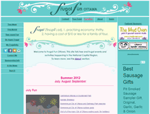 Tablet Screenshot of frugalfunottawa.ca